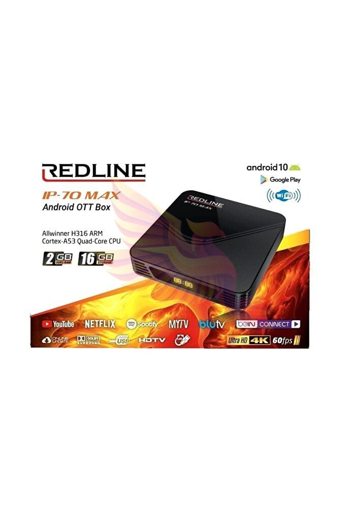 Redline Ip-70 Max Android 10 TV Box 2GB/16GB