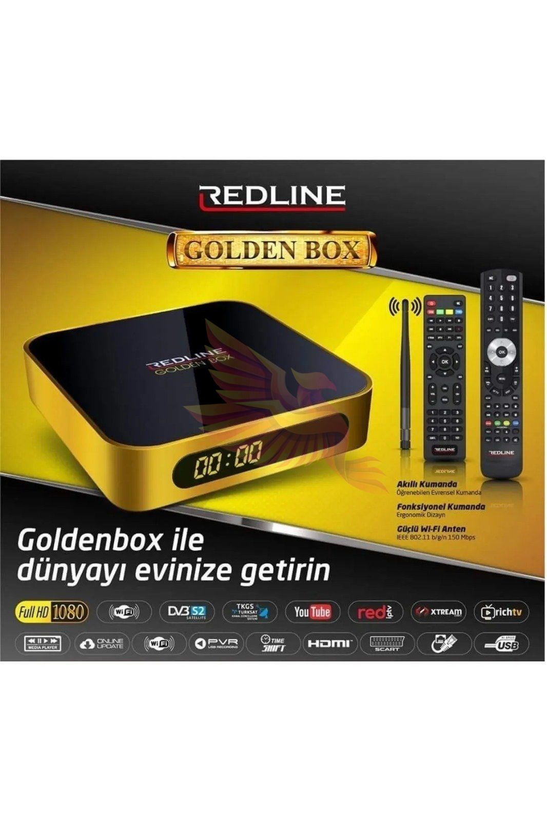 Ip Tv Uyumlu Goldenbox Dahili Wi-fi 3 Ay Free Tv Hediye