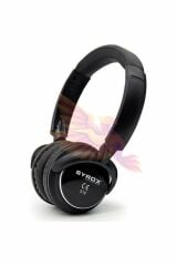 Syrox Kulaküstü Kablosuz Bluetooth Kulaklık Hafıza Kartı Girişli S16 Siyah